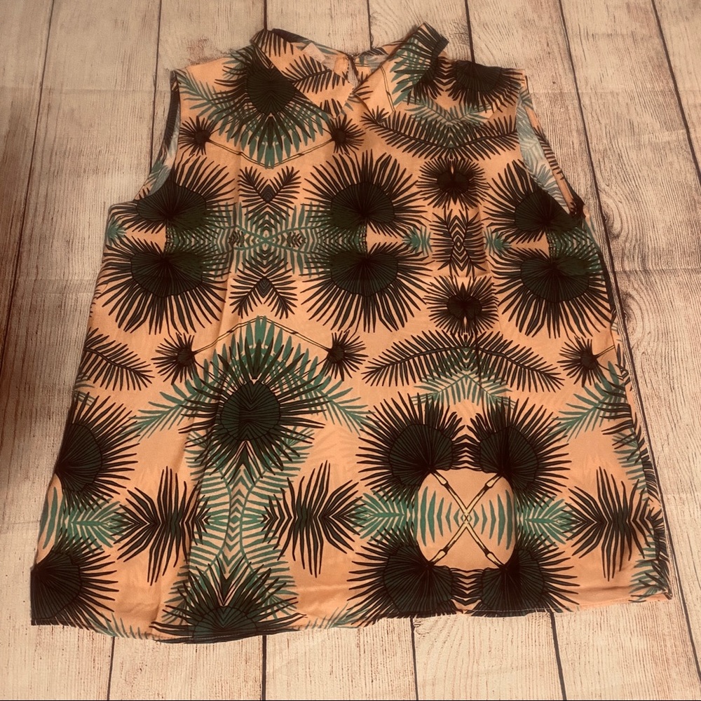 Penny Lane Palm Print Blouse